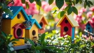 attract birds with birdhouses