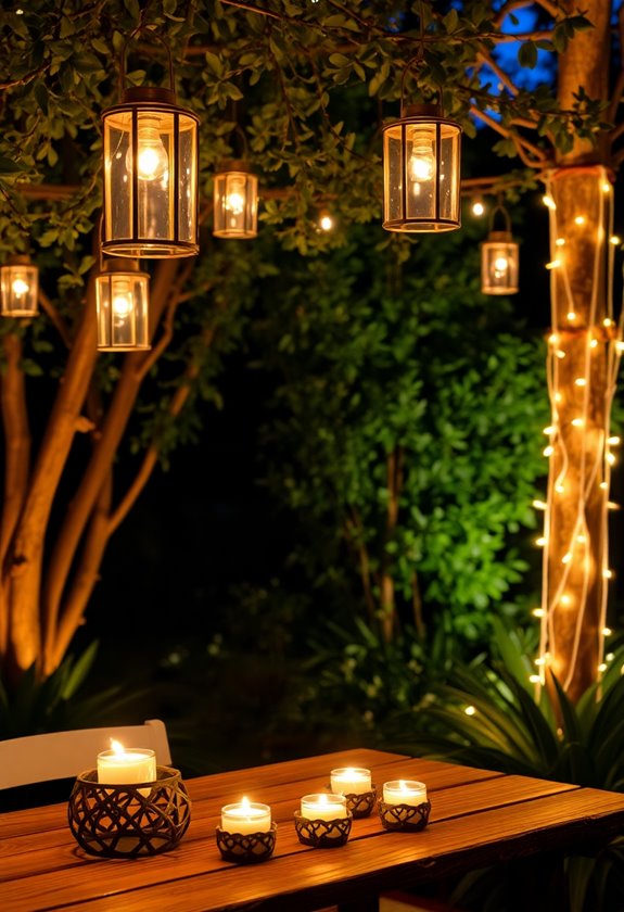 cozy illumination with lanterns