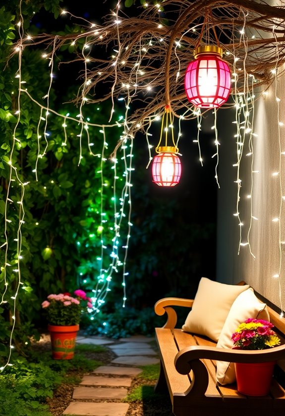 enchanting illuminated outdoor decor