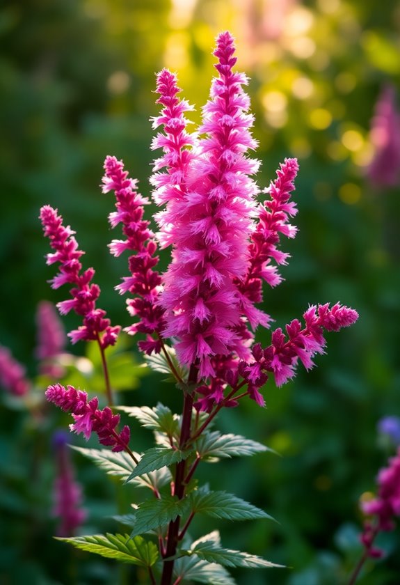 fluffy colorful perennial flower