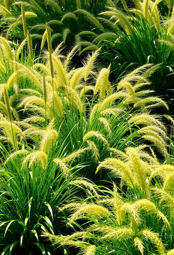 graceful foliage swaying gently