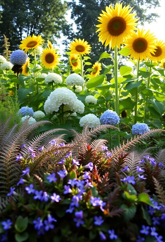 layered planting aesthetic enhancement