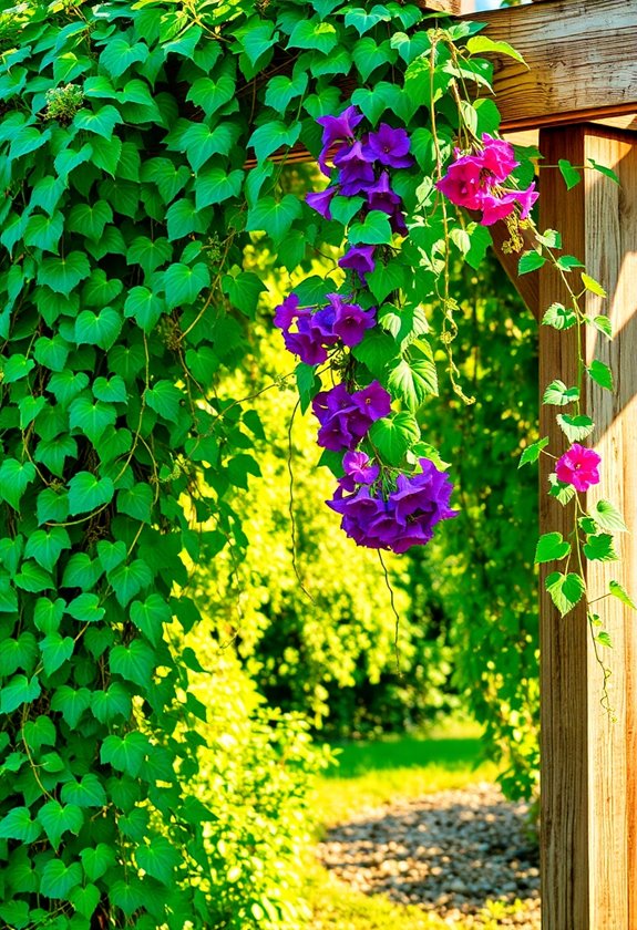 lush greenery reaching upward