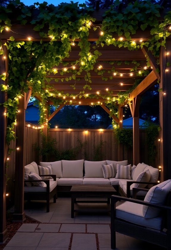 magical ambiance with lights