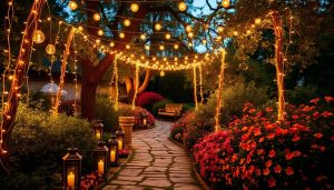 romantic garden lighting ideas