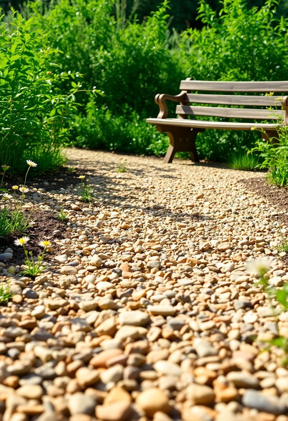 rustic gravel path option