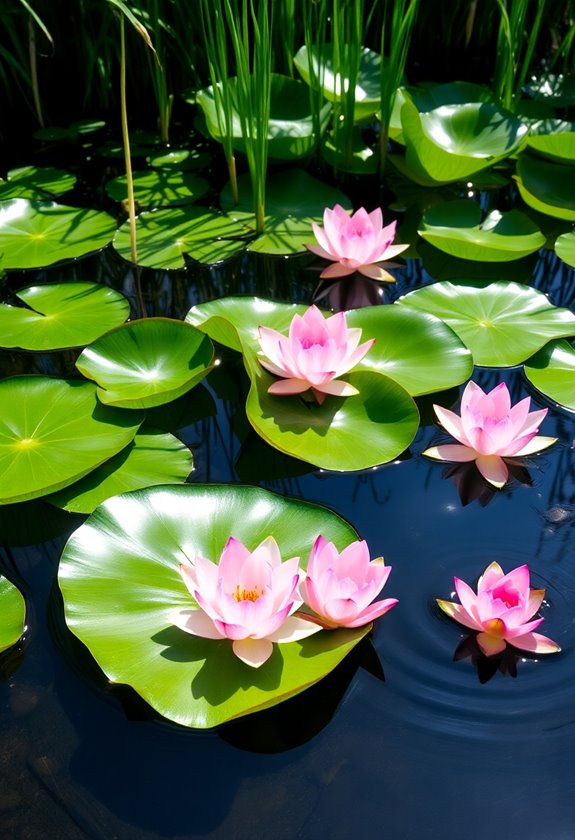 serene aquatic floral beauty