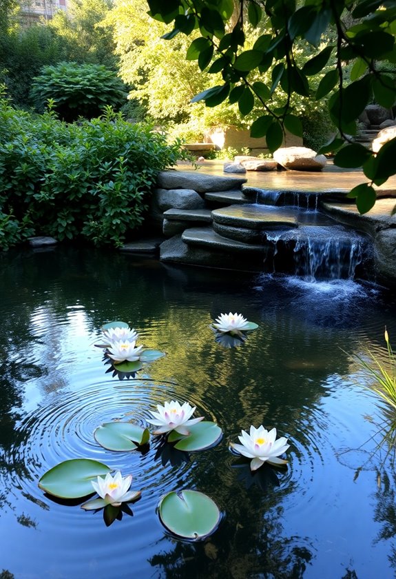 serene water features relaxation