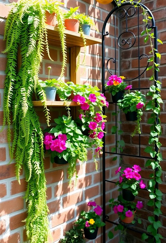 space saving plant display