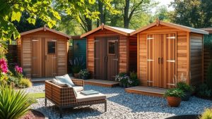 stylish outdoor garden sheds