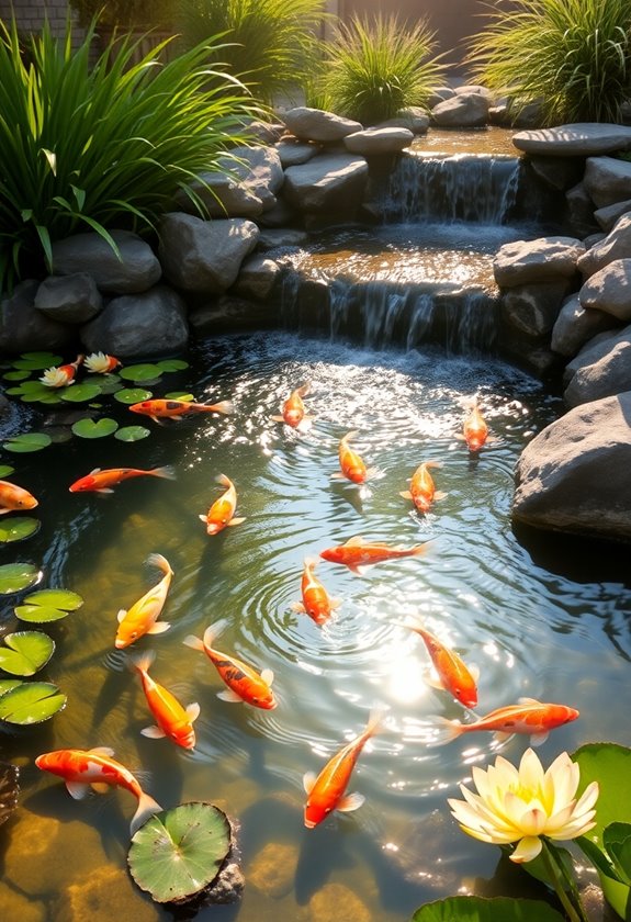 tranquil aquatic garden oasis