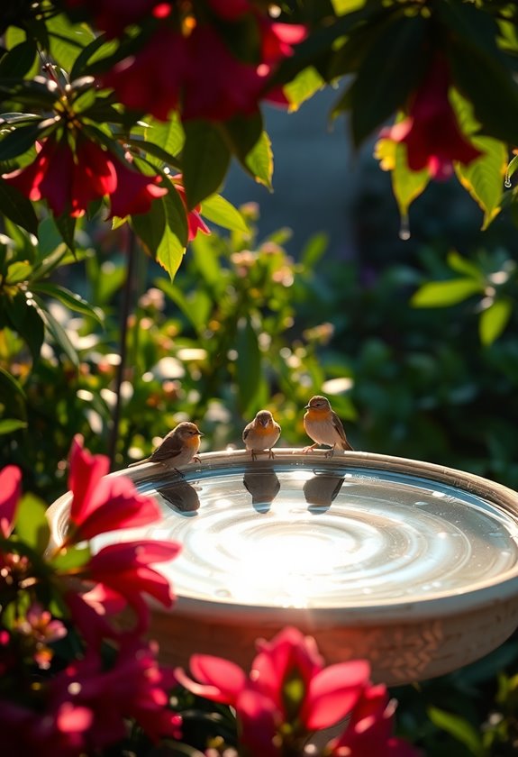 tranquil water for birds