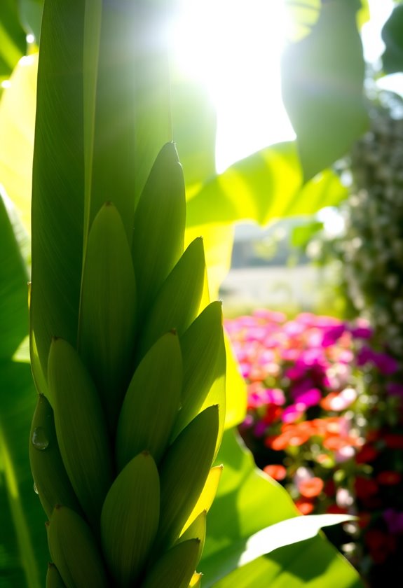 tropical fruit bearing herbaceous plant