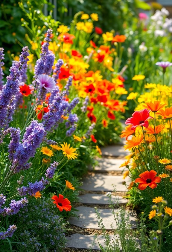 vibrant flowering plants thrive