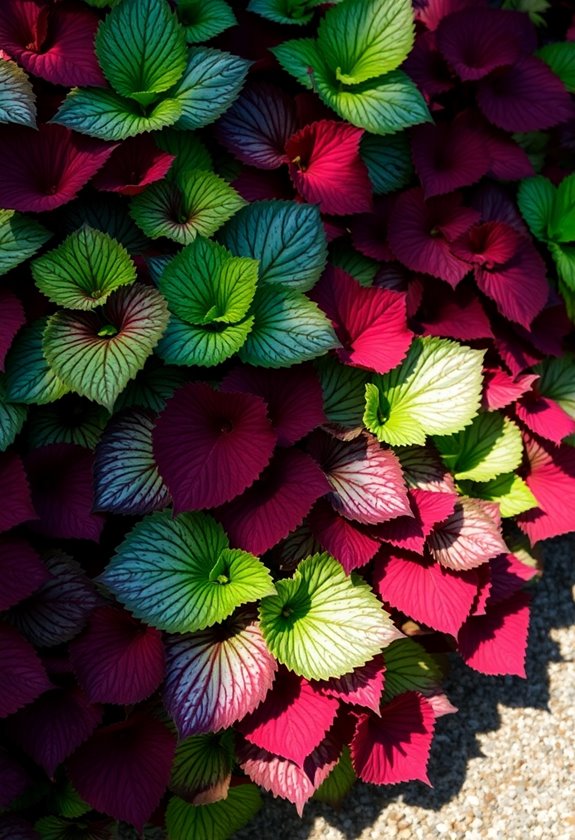 vibrant leaves for gardens