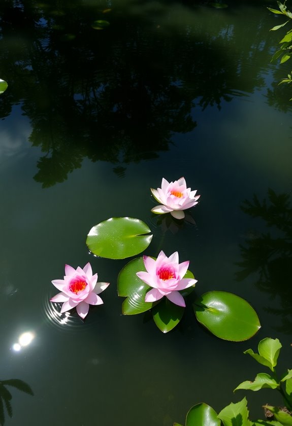 water lilies invitation event