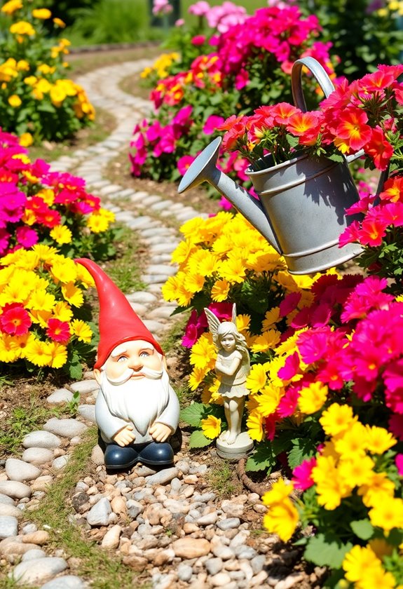 whimsical garden statue decor