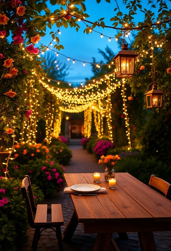 whimsical string light decor