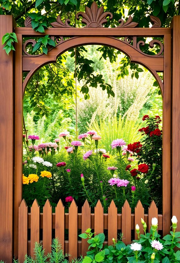 aesthetic garden fencing options