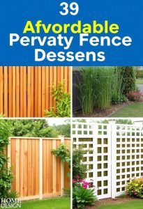 affordable privacy fence designs