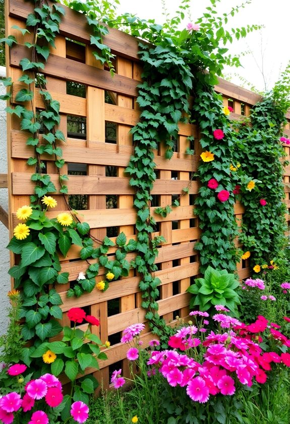 affordable rustic pallet fence