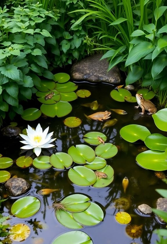 amphibian friendly garden features