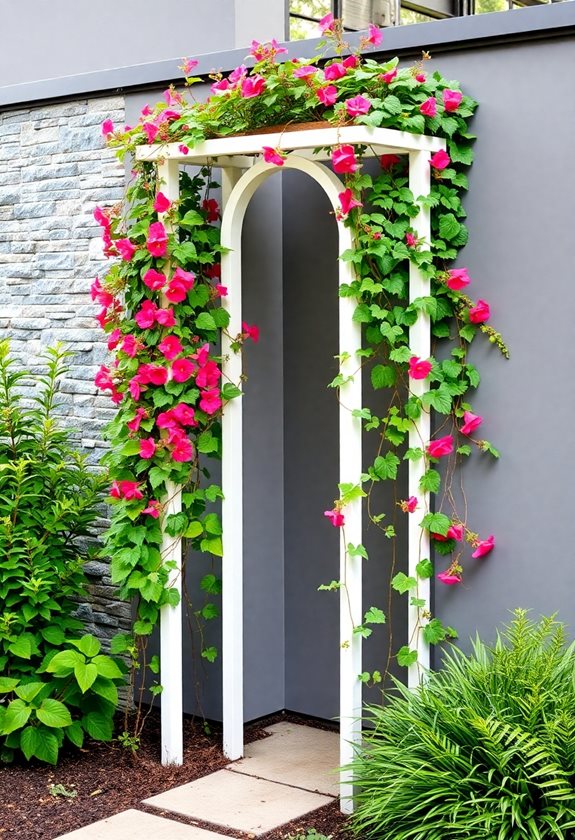 artistic trellises for gardens