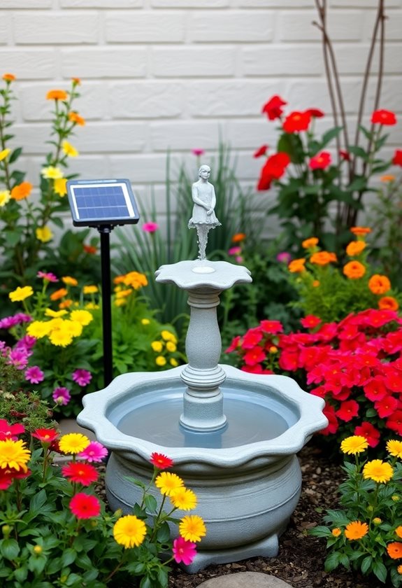 assemble fountain components carefully