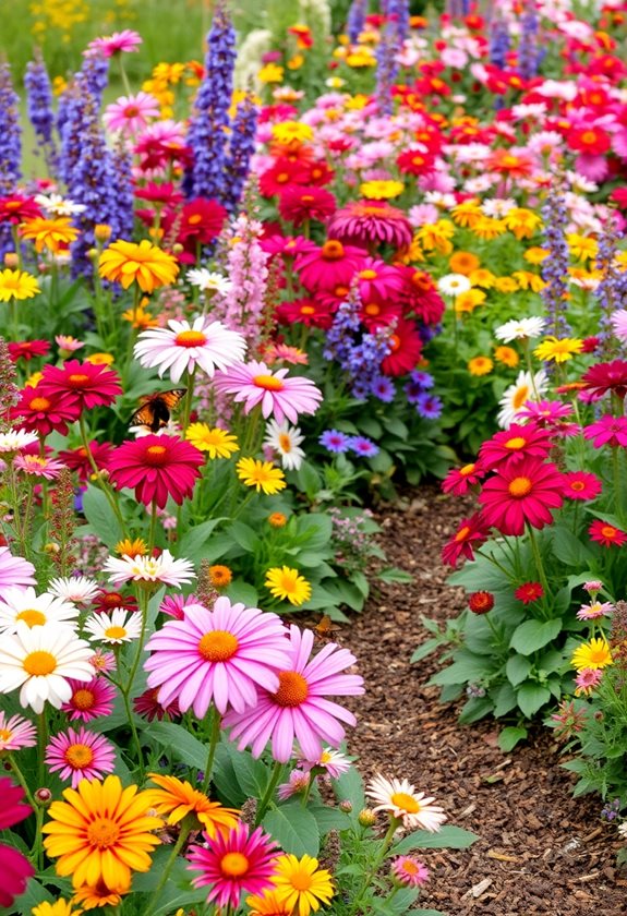 attracting pollinators with flowers
