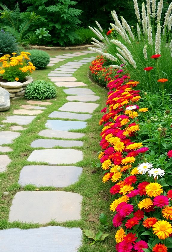 backyard design and pathways