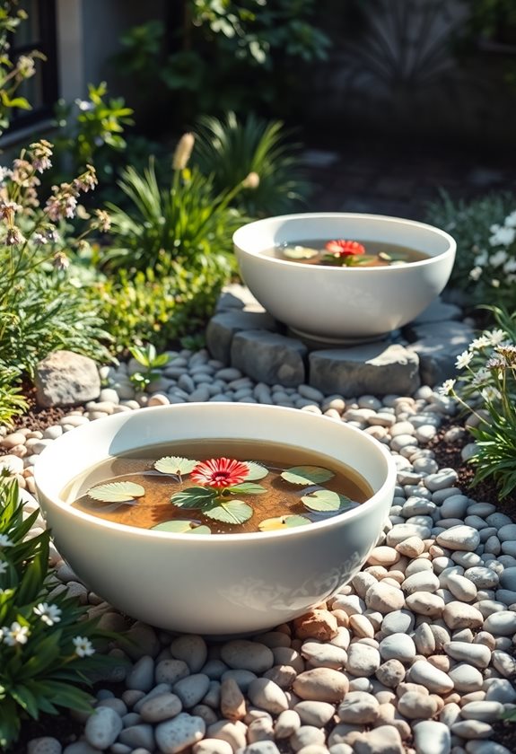 backyard relaxation and mindfulness