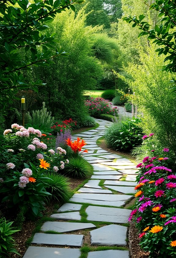balanced garden pathway design
