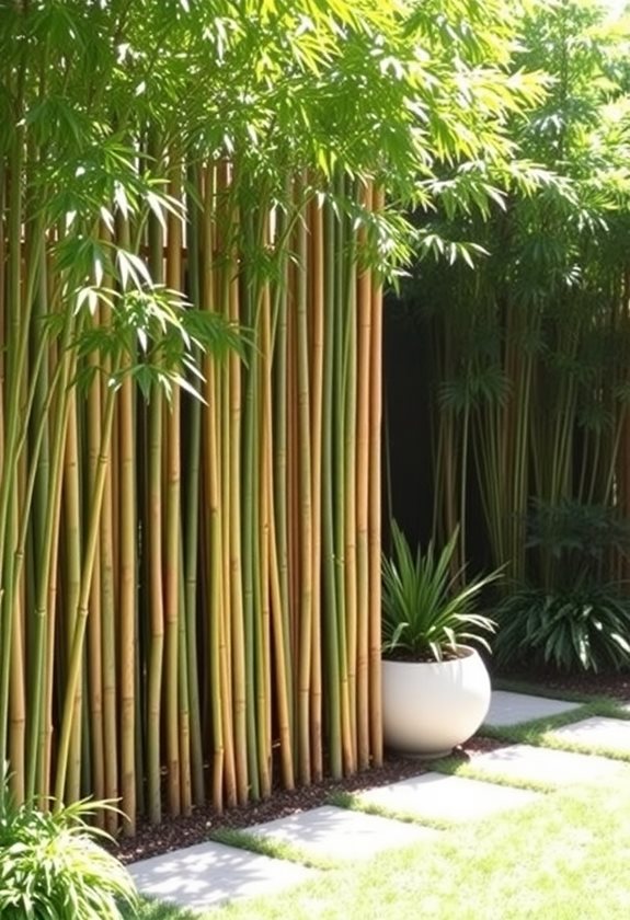bamboo privacy screen design