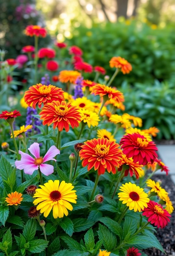 bold flower color combinations