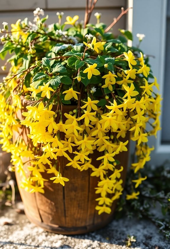 bright yellow winter blooms