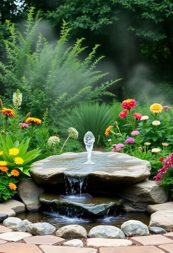 bubbling fountains improve air quality