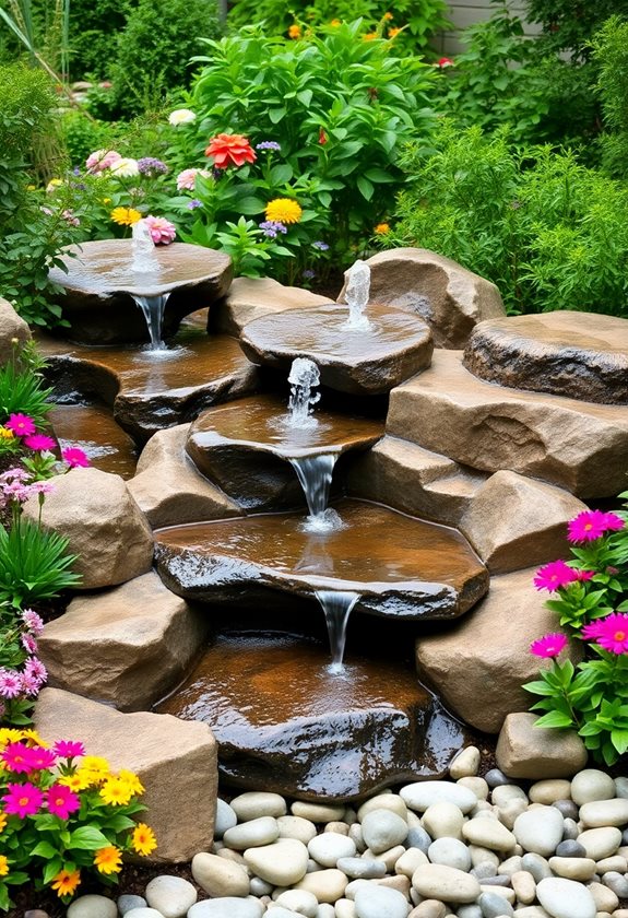 bubbling rock fountain installation tips