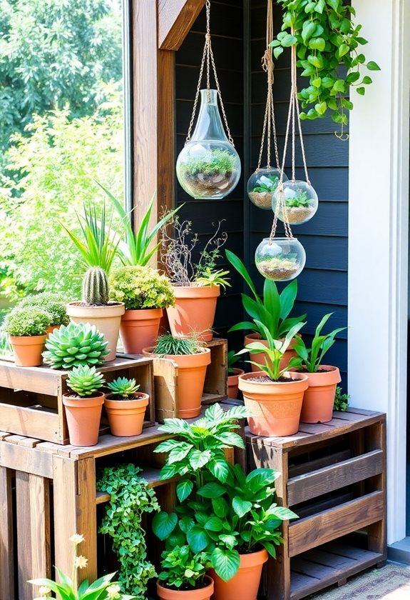budget friendly plant displays
