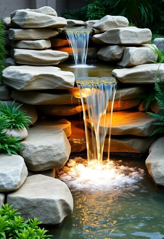 build your serene waterfall