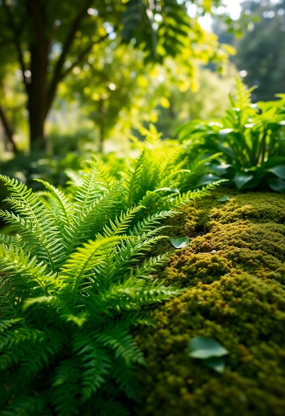 calming shades of green