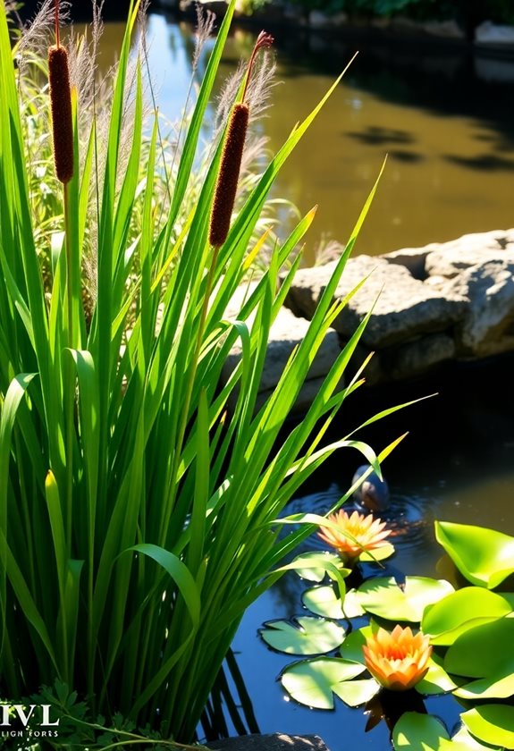 cattails enhance pond health