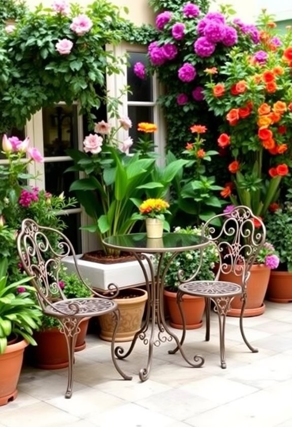 charming bistro set ambiance