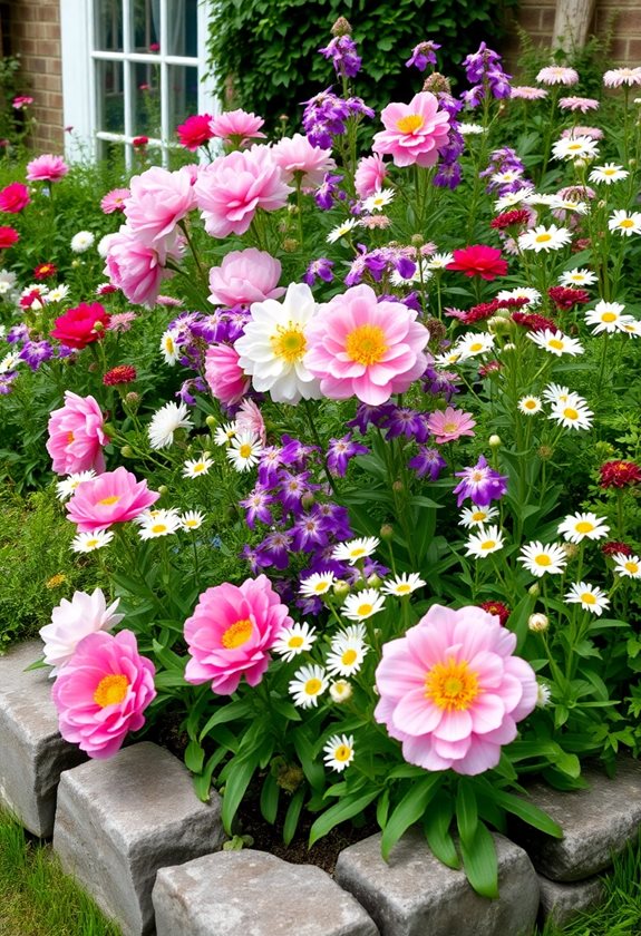 charming colorful flower oasis