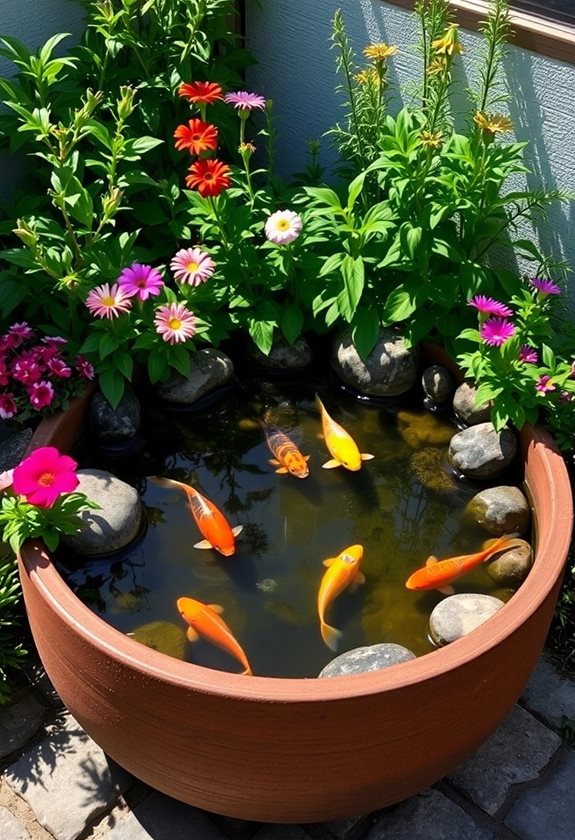 charming container koi ponds