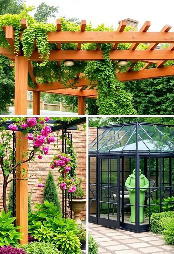 charming garden structures enhance safety