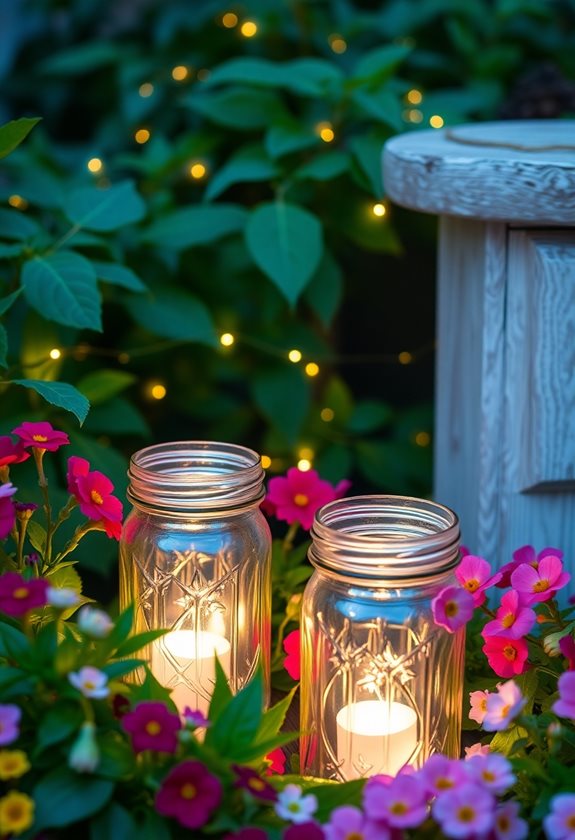 charming glass jar lanterns