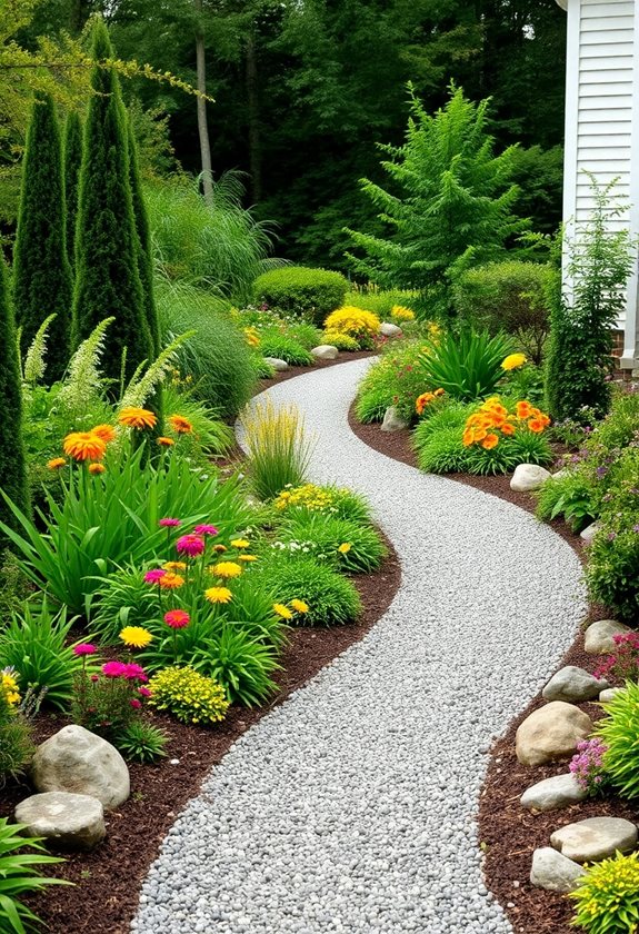 charming gravel garden trails