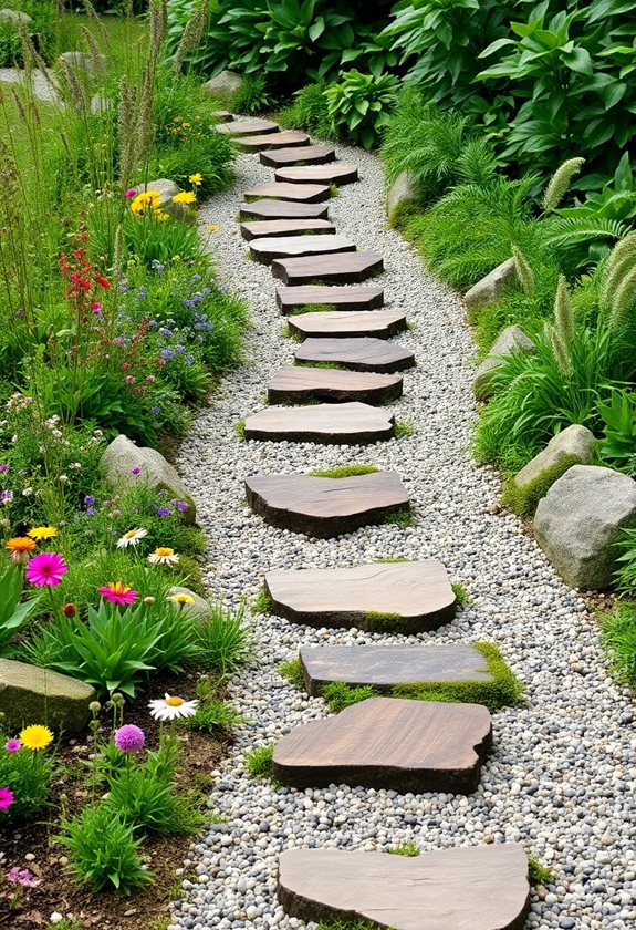 charming outdoor walkway designs