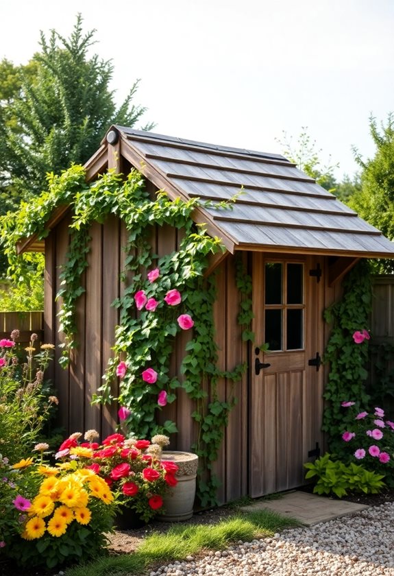 charming rustic garden storage