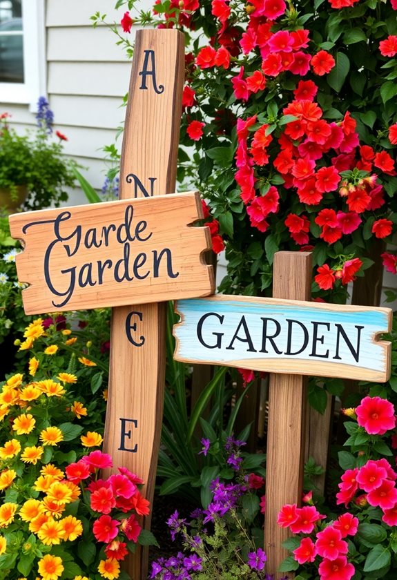 charming rustic wooden signs